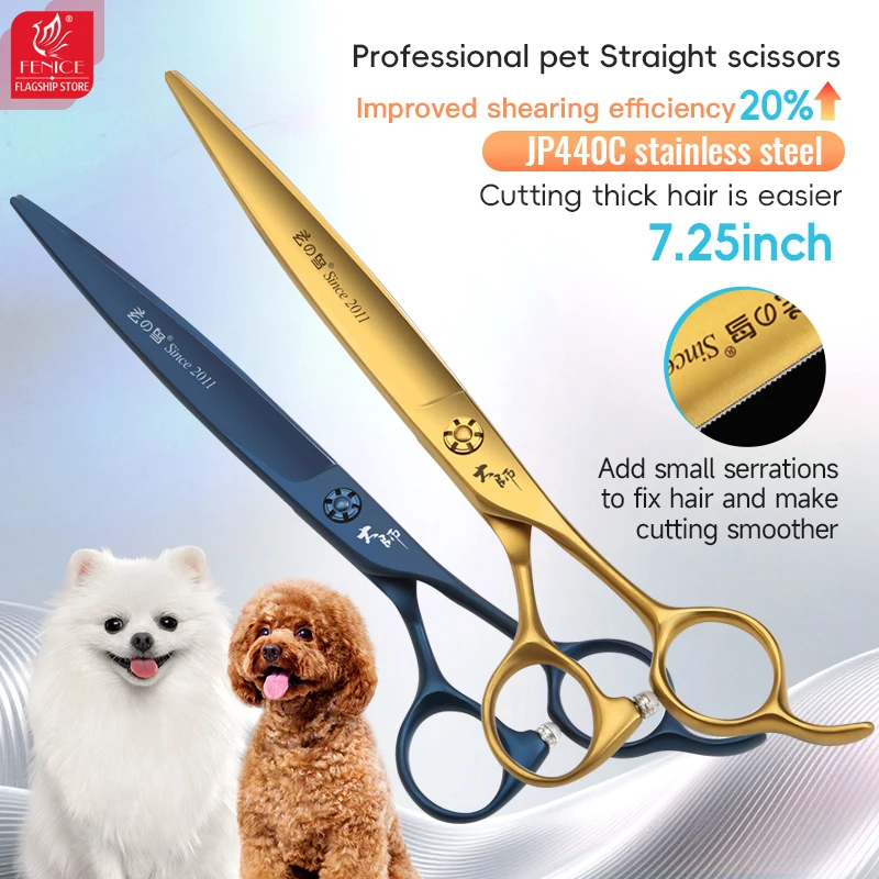 Grooming Scissors - Fenice JP440C 7.25Inch Dog Cutting Grooming