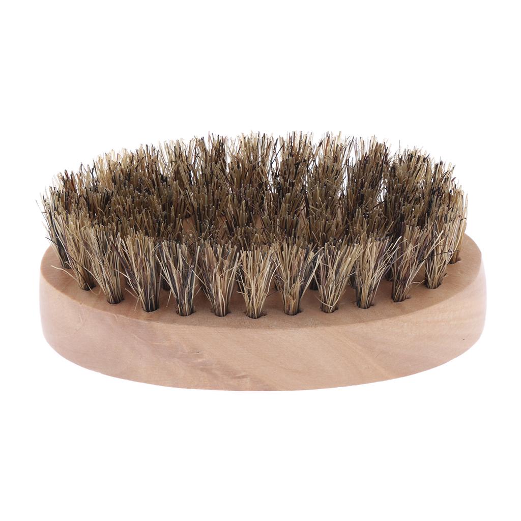 Beard Brush Round Wooden Handl - Men'S Grooming Hairstyles recension och pris