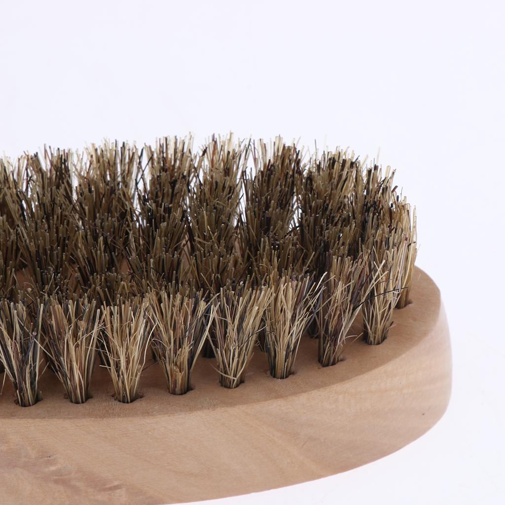 Beard Brush Round Wooden Handl - Men'S Grooming Hairstyles recension och pris
