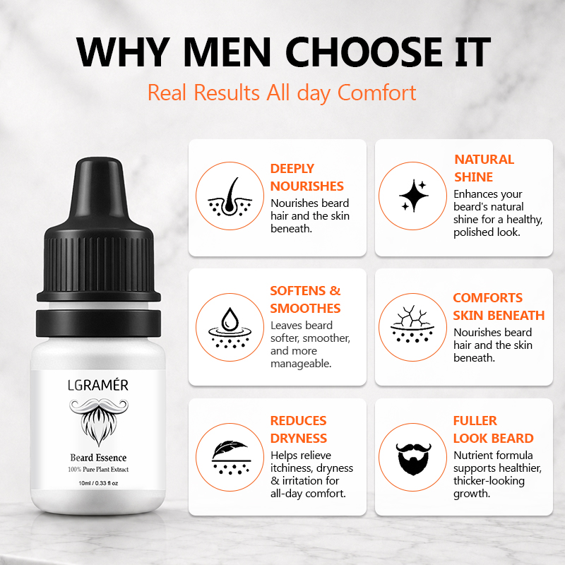 Men's Beard Growth Serum Nouri - Beard Oil recension och pris
