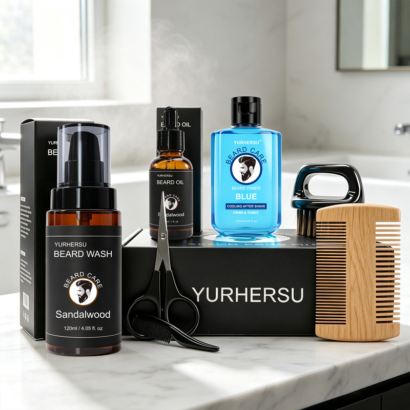 Beard grooming kit (7 pieces)3 - Beard Oil recension och pris