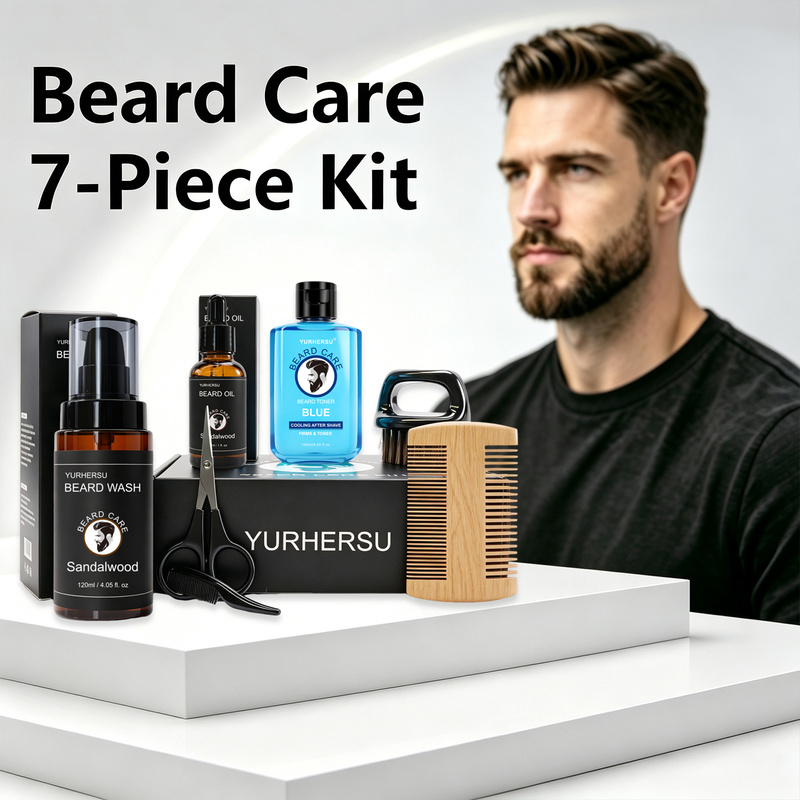 Beard grooming kit (7 pieces)3 - Beard Oil recension och pris
