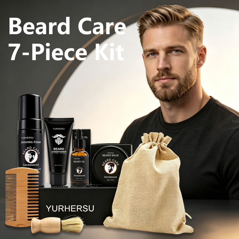 Beard Grooming Kit 7 Pcs Beard - Beard Oil recension och pris