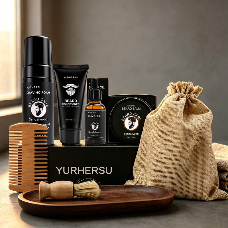 Beard Grooming Kit 7 Pcs Beard - Beard Oil recension och pris