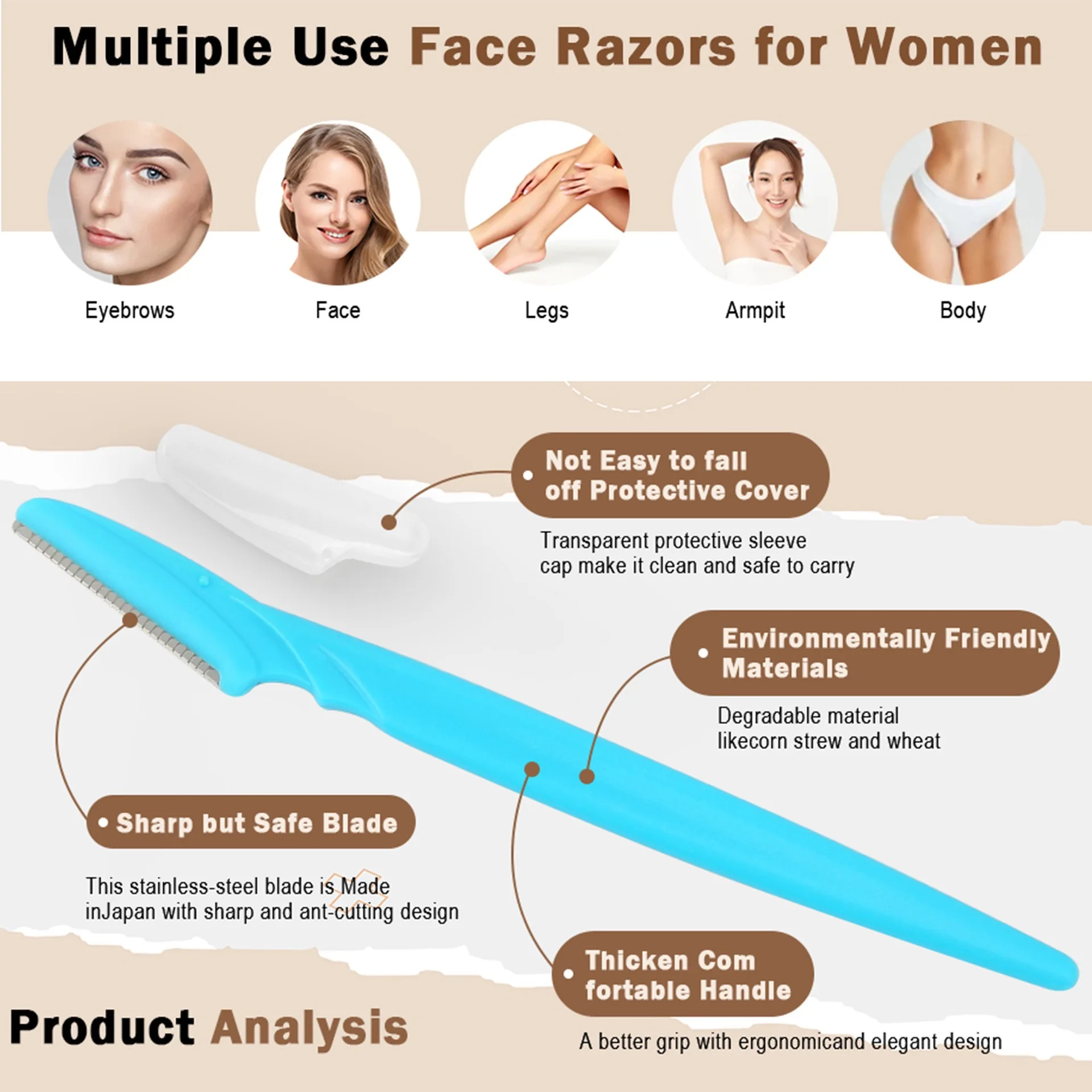 5/10/30/40pcsbrow Razor and Fa - Aftershave recension och pris